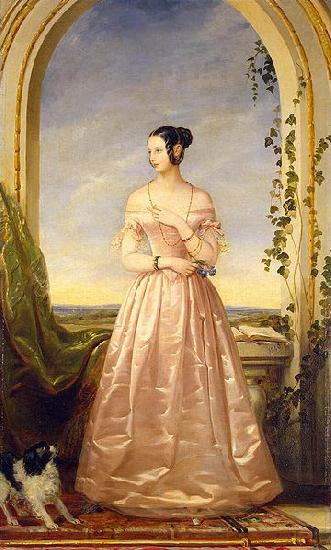 unknow artist Grand Duchess of Russia, Alexandra Nikolaievna (1825-1844), daughter of Nikolai I China oil painting art
